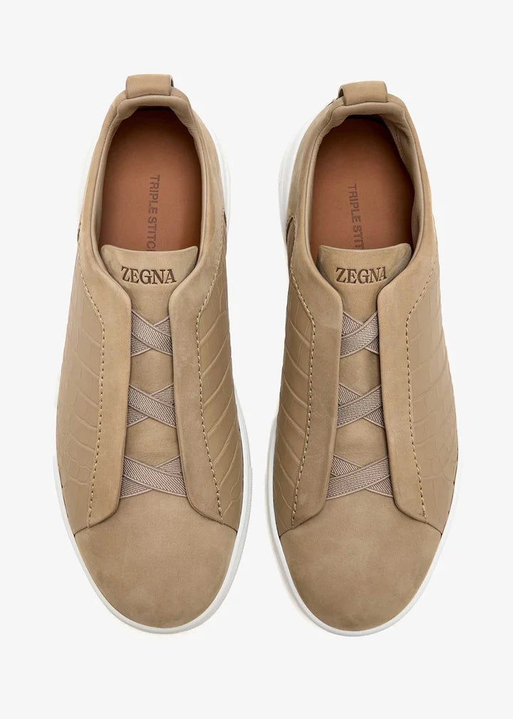 Croc Leather Triple Stitch SecondSkin