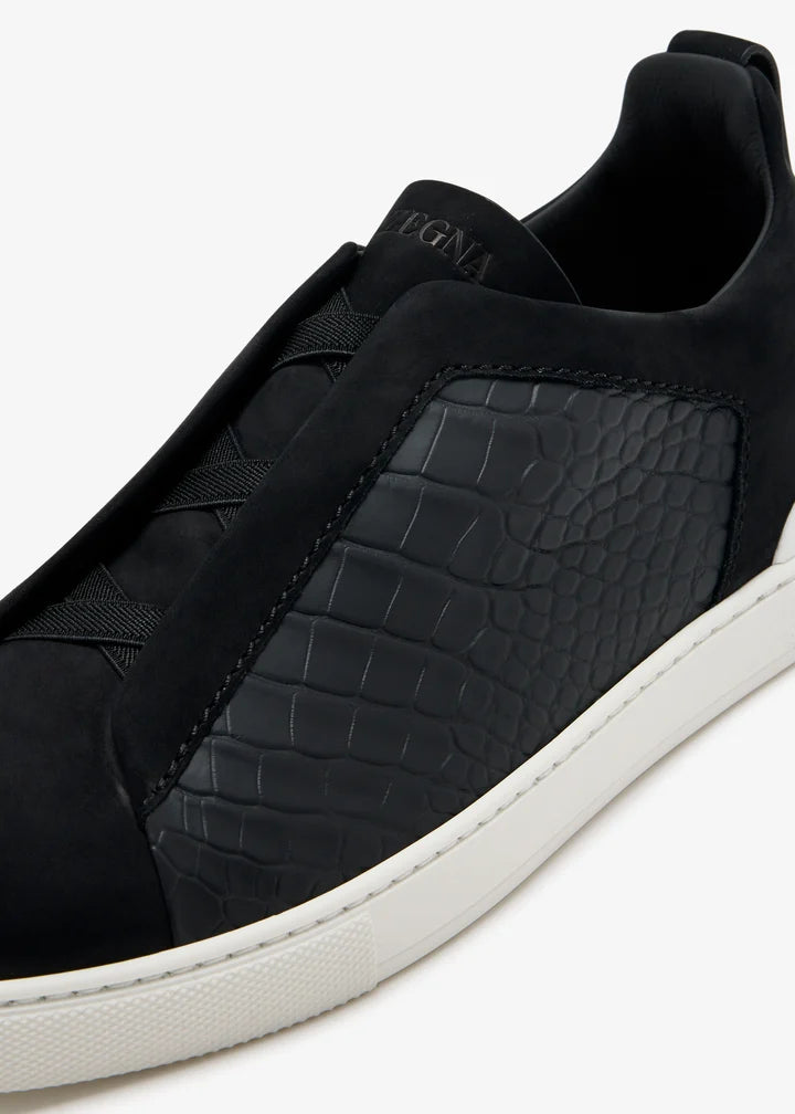 Croc Leather Triple Stitch SecondSkin