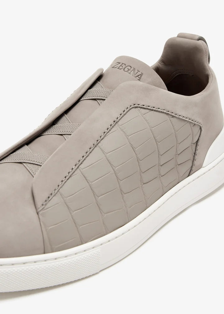 Croc Leather Triple Stitch SecondSkin